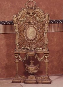 Firescreen by Bonzanigo, carved and gilded, 1775 by Italian School